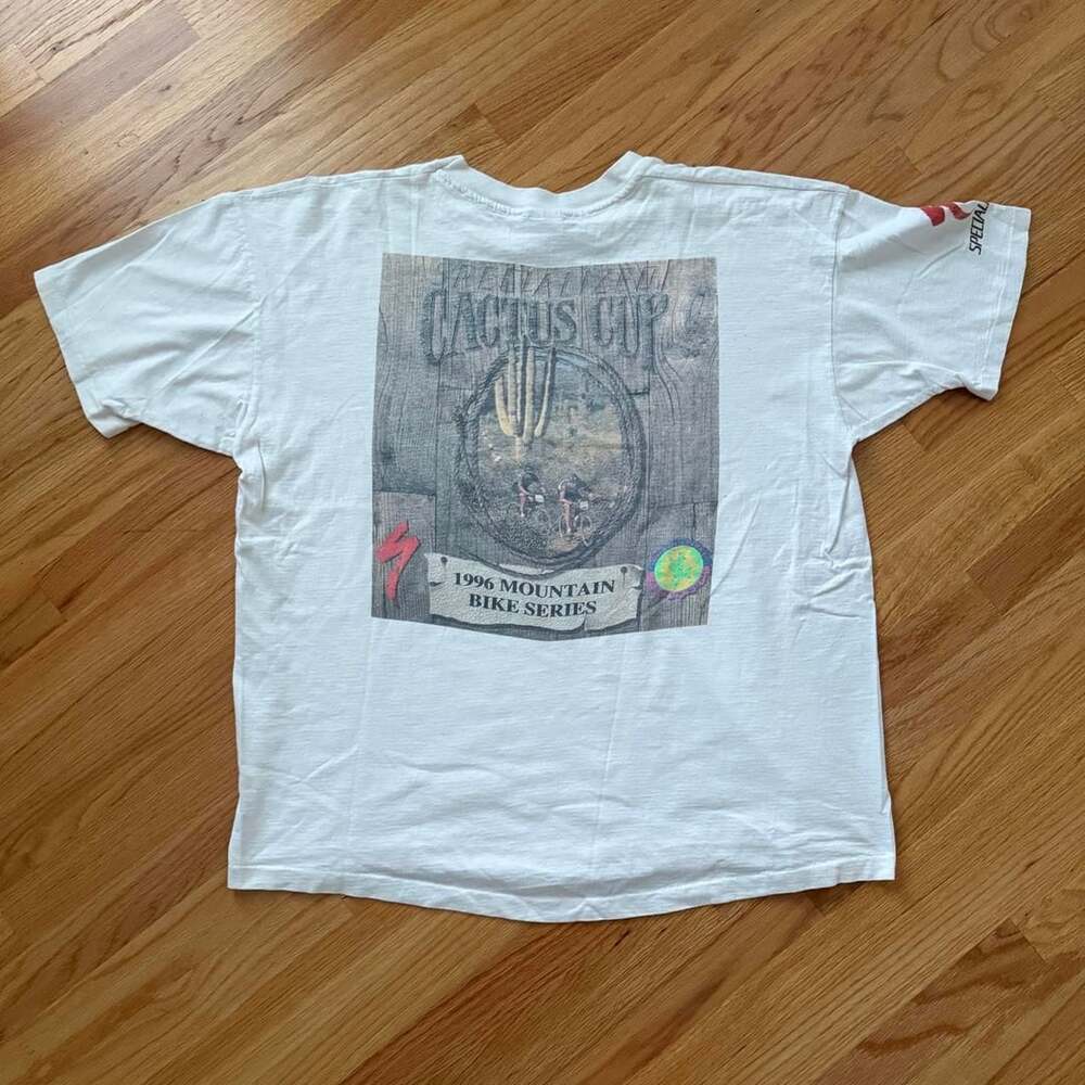 Anvil Specialized Cactus Cup 1996 T-Shirt Size 2X White Cotton